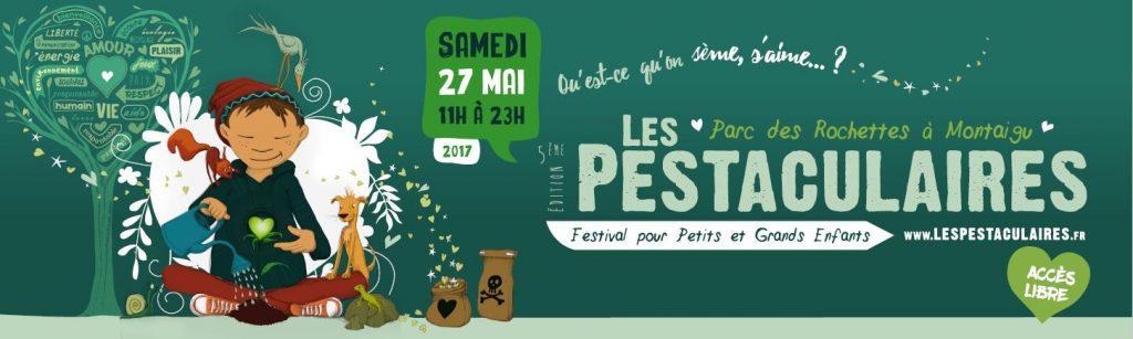 Bandeau social illustré pour le festival Les Pestaculaires